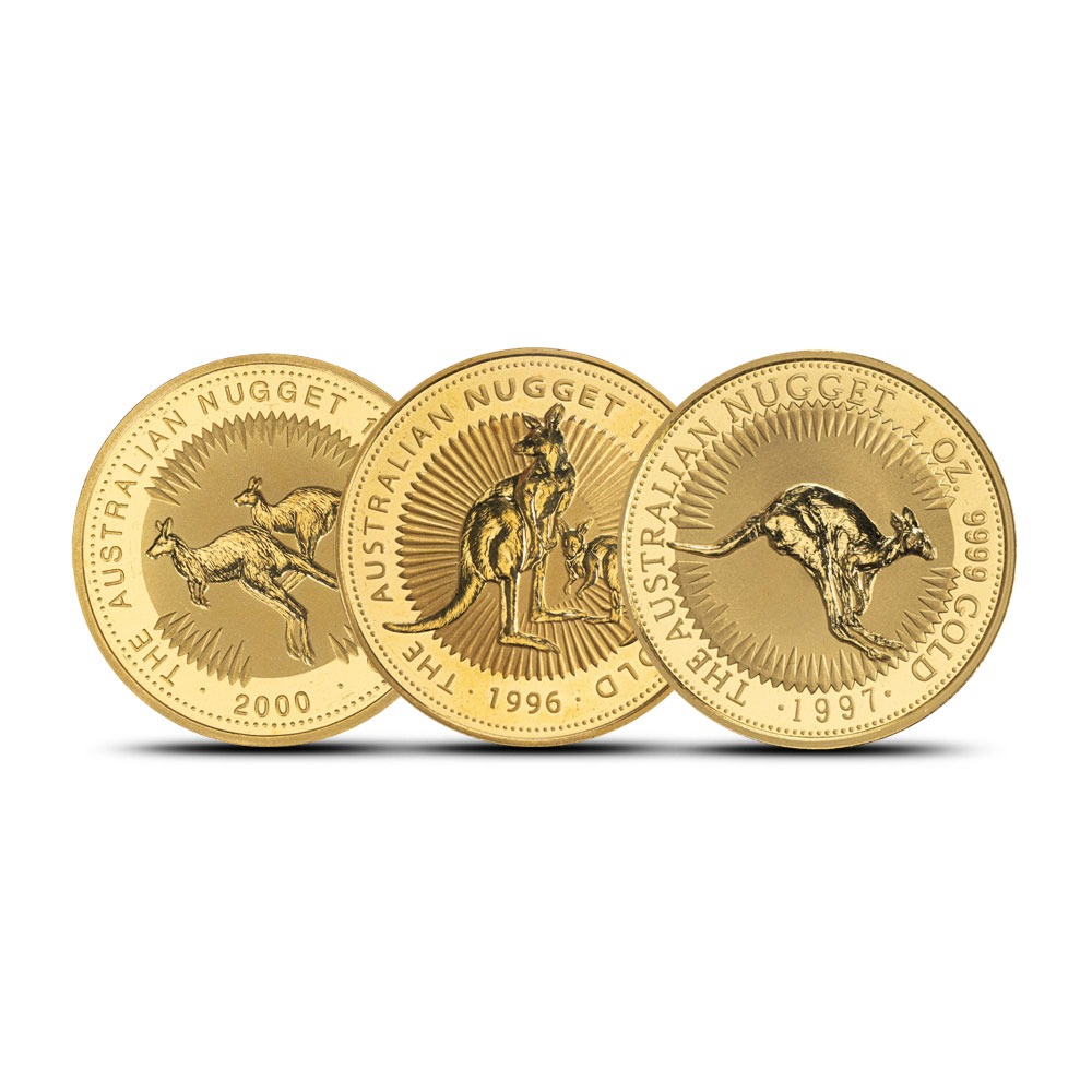 1 oz Australian Gold Nugget Kangaroo