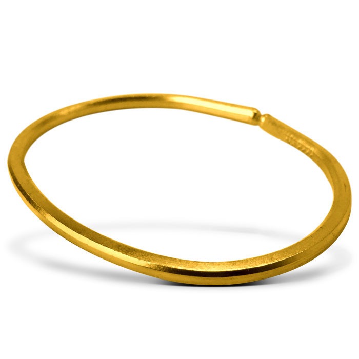 1 oz Smooth Gold Bullion Bracelet (New in Plastic) - Image 2
