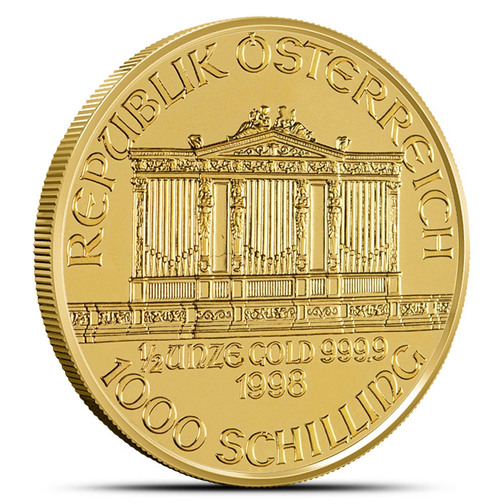 1/2 oz Austrian Gold Philharmonic Coin (Random Year, BU) - Image 2