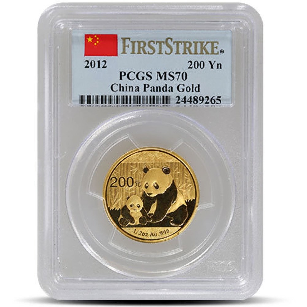 1/2 oz Chinese Gold Panda Coin MS70 (Random Year, Varied Label, PCGS or NGC) - Image 2