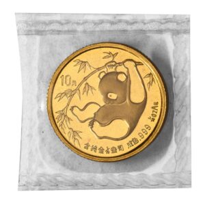 1985 1/10 oz Chinese Gold Panda Coin