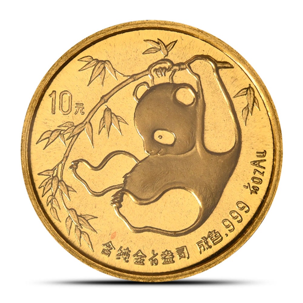 1985 1/10 oz Chinese Gold Panda Coin Large Date (Sealed) - Image 2