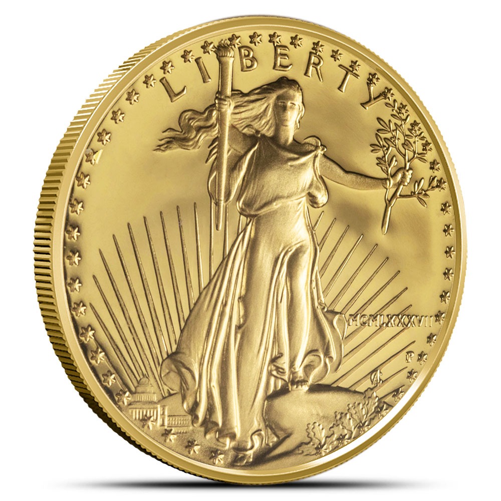1987-P 1/2 oz Proof American Gold Ea