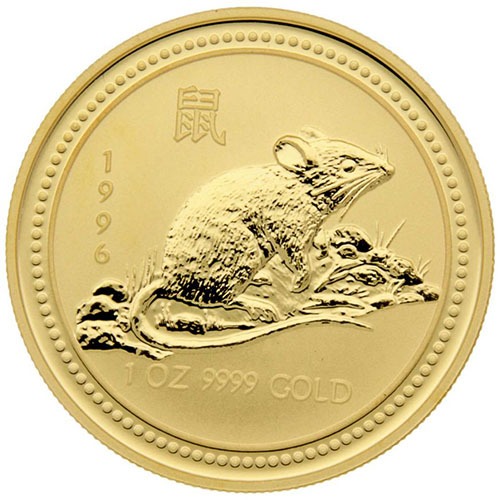 1 oz Australian Gold Lunar Rat Coin