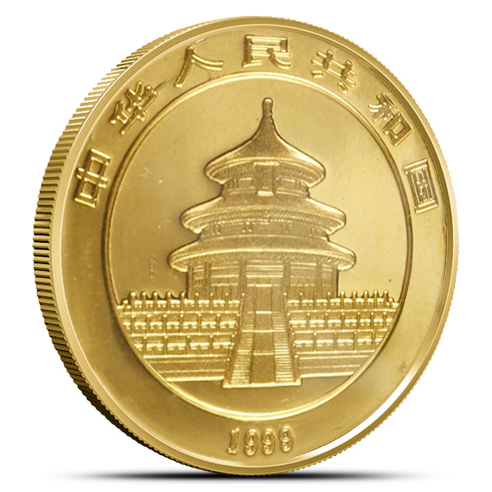 1999 1 oz Chinese Gold Panda Coin (Small Date, Sealed) - Image 2