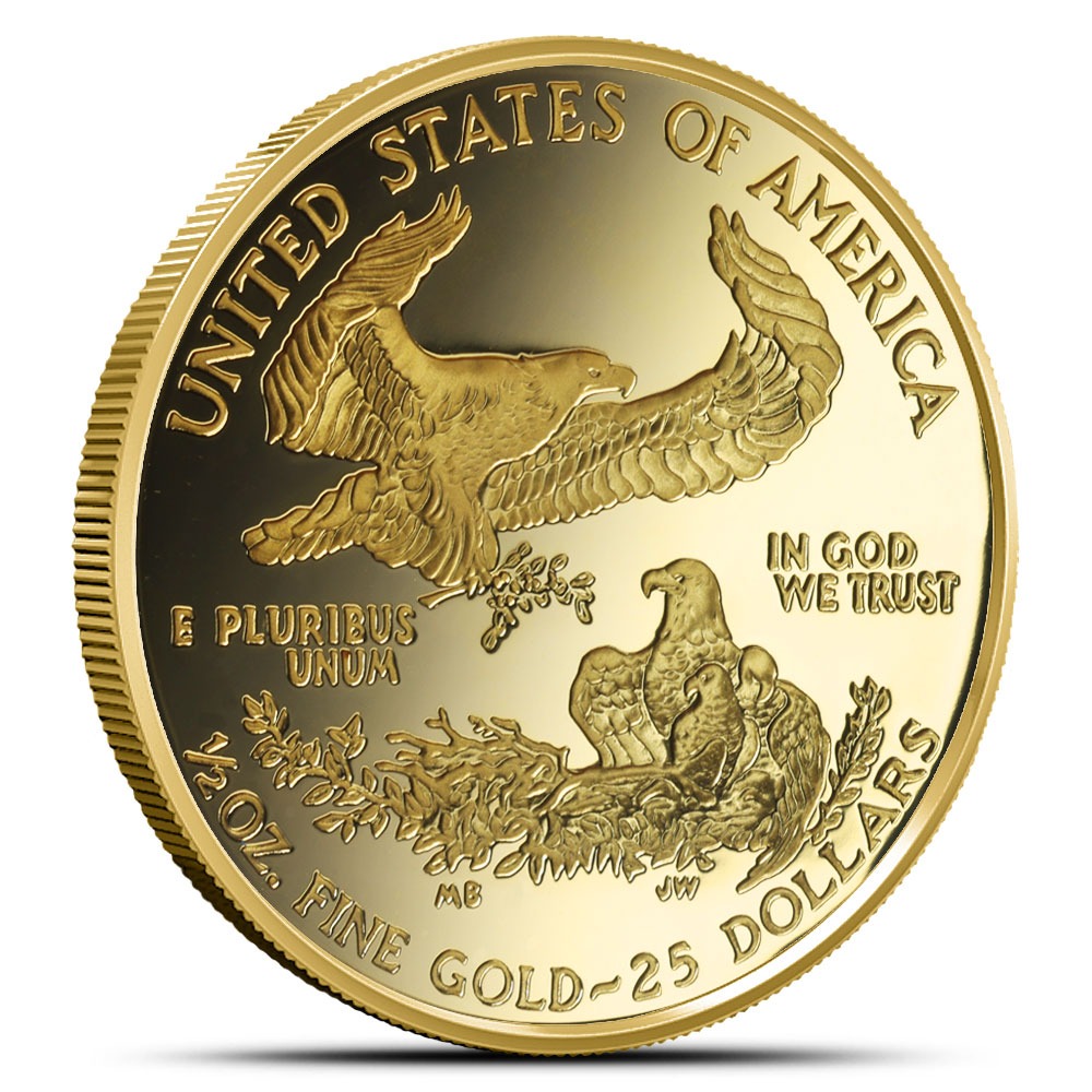 2007-W 1/2 oz Proof American Gold Eagle Coin (Box + CoA) - Image 2