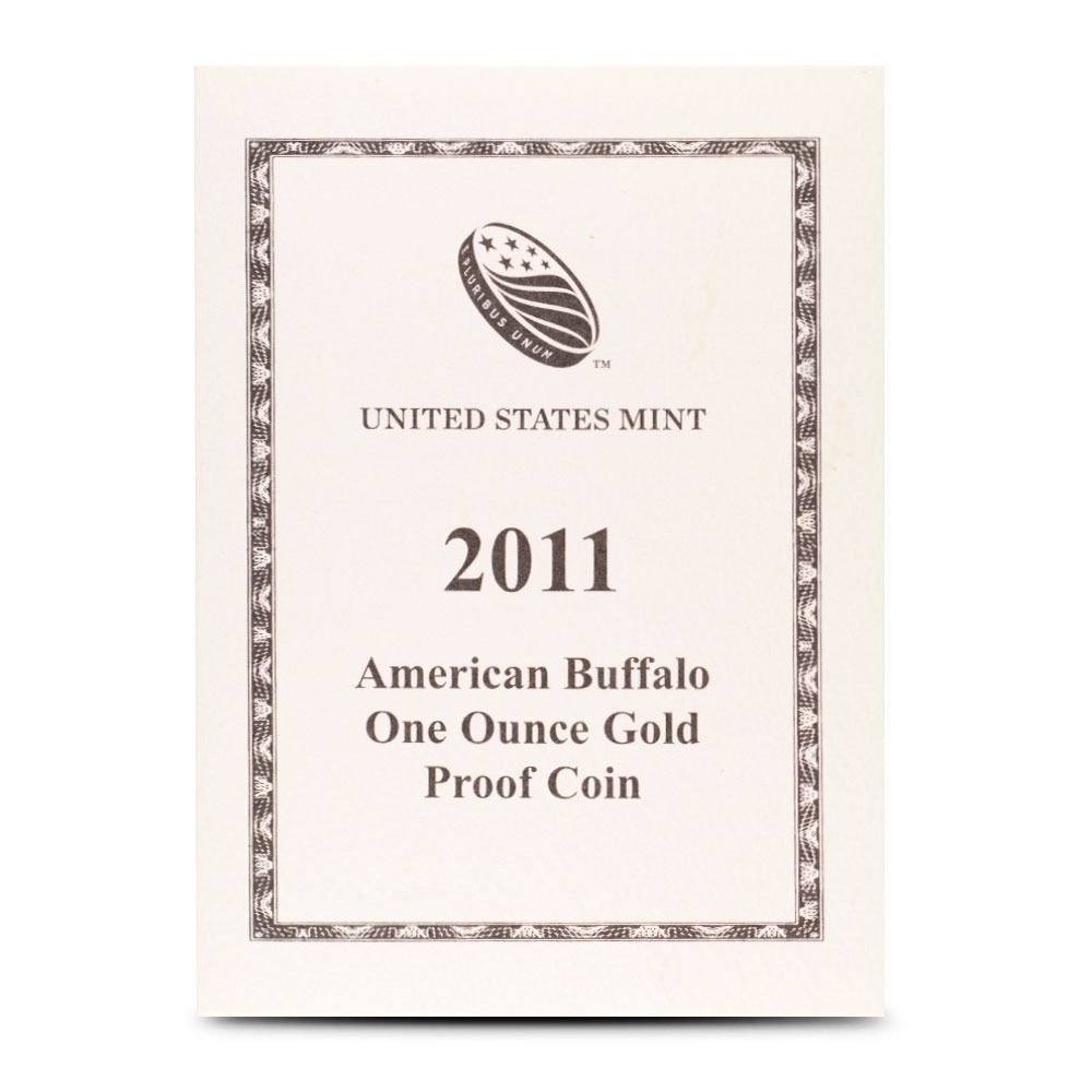 2011 1 oz Proof American Gold Buffalo Coin (Box + CoA) - Image 3