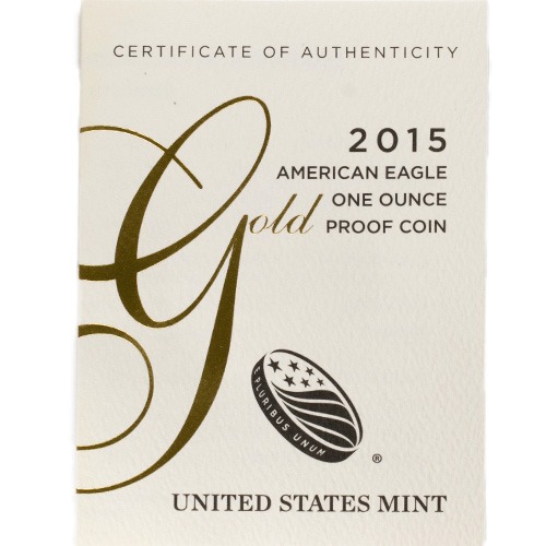 2015-W 1 oz Proof American Gold Eagle Coin (Box + CoA) - Image 3