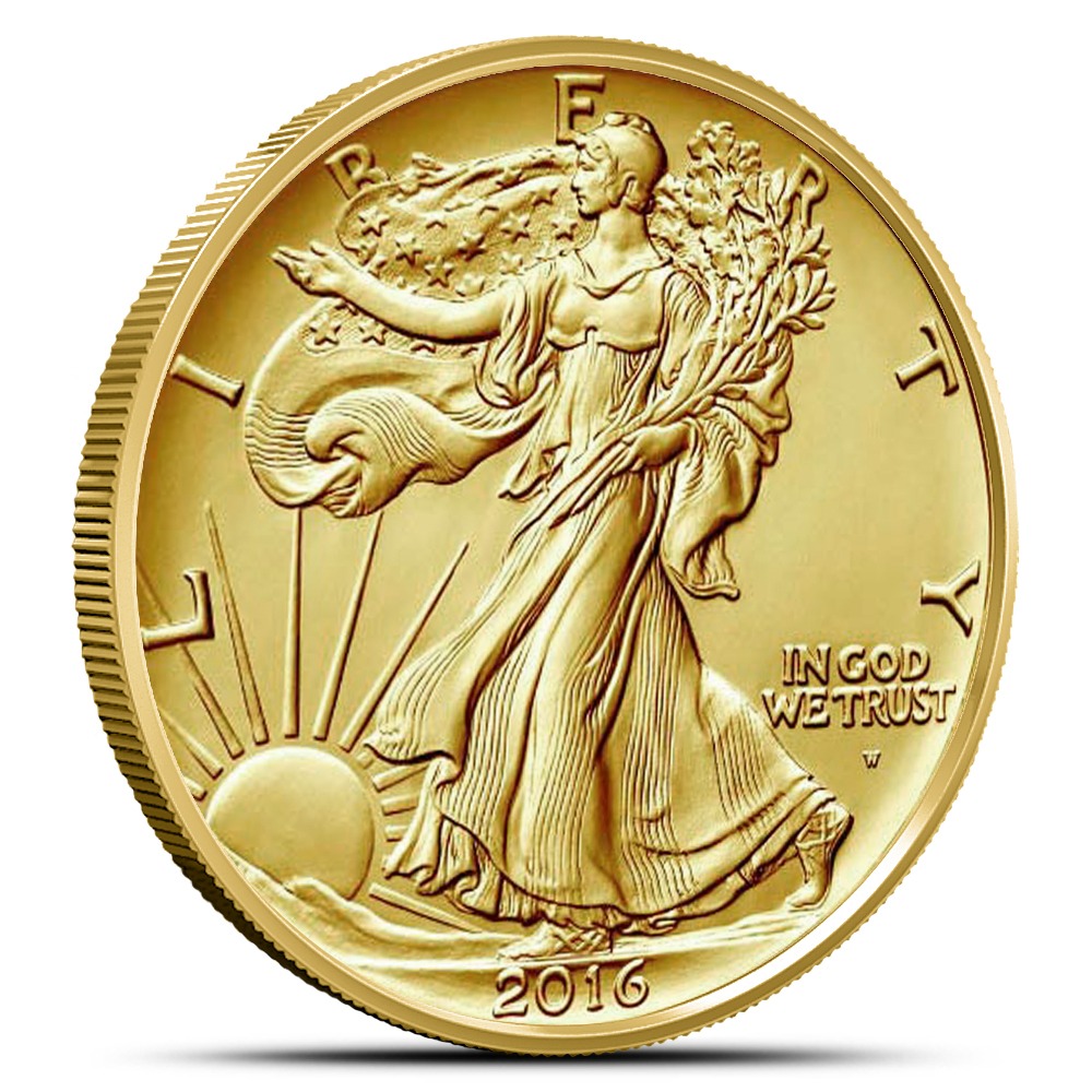 2016-W 1/2 oz American Gold Walking Liberty Half Dollar Coin (Box + CoA) - Image 2