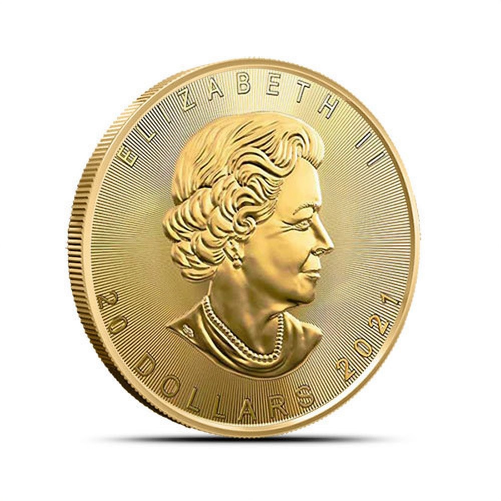 2021 1/2 oz Canadian Gold Maple Leaf Coin (BU) - Image 2