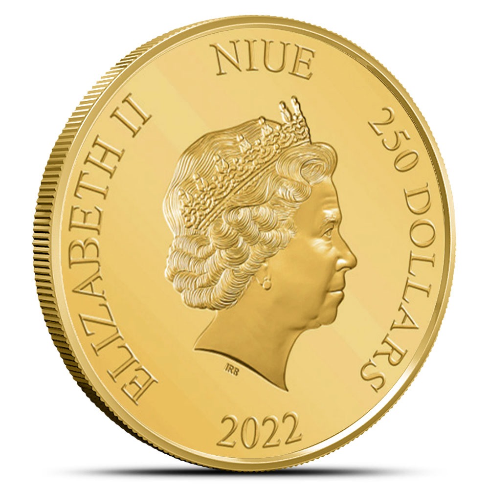 2022 1 oz Proof Niue Gold Classic Superhero Flash Coin - Image 4