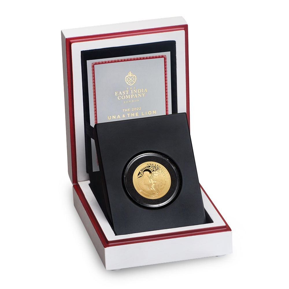 2022 1/4 oz Proof St. Helena Gold Una and The Lion Coin - Image 3