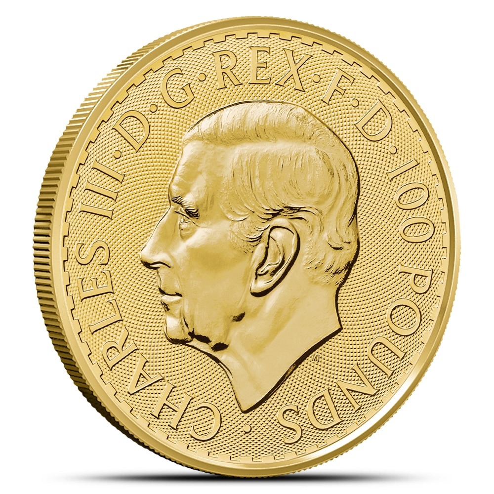 2023 1 oz British Gold Britannia Coin (BU, King Charles Obverse) - Image 2