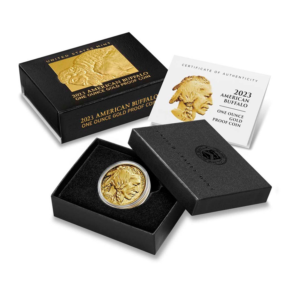 2023-W 1 oz Proof American Gold Buffalo Coin (Box + CoA) - Image 4