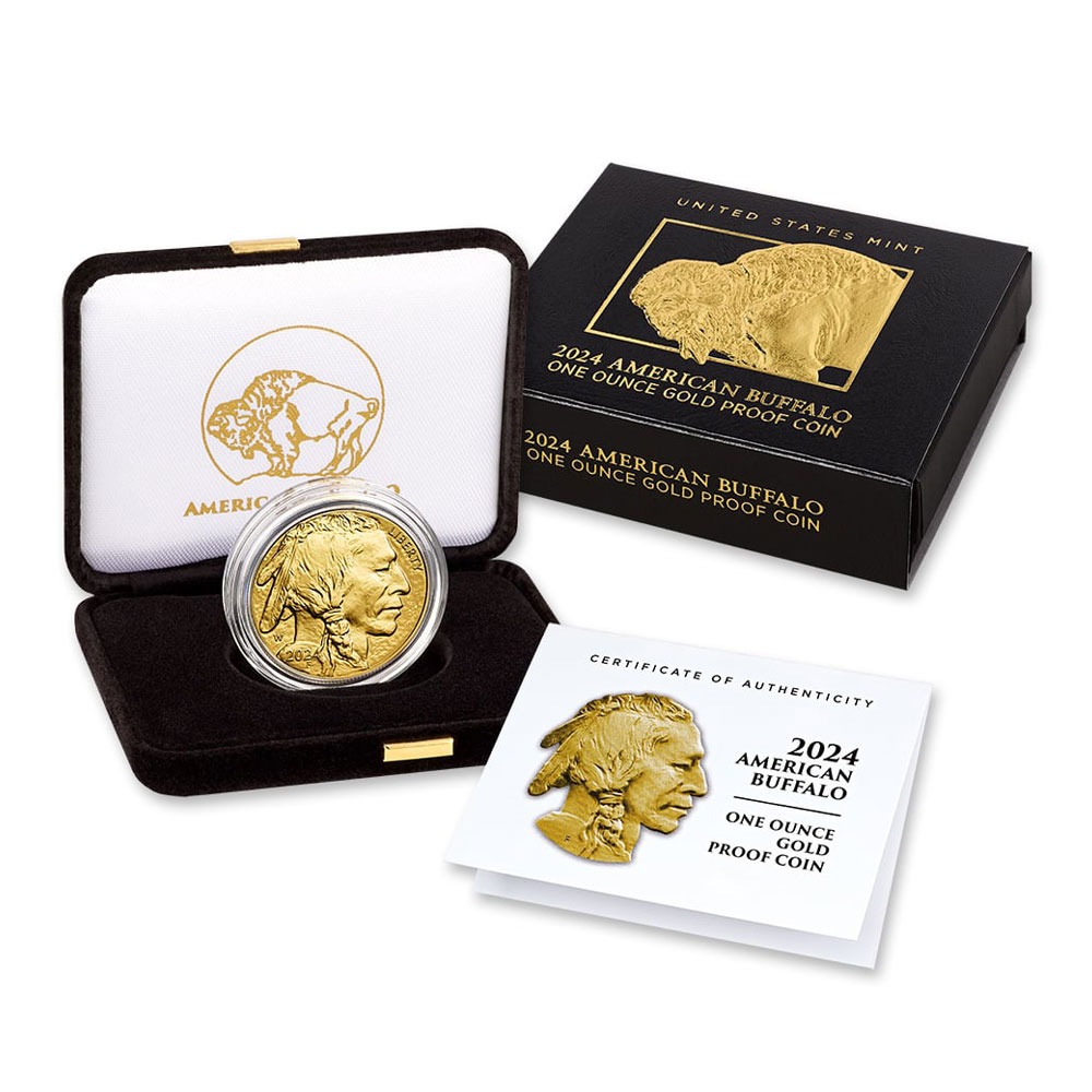2024-W 1 oz Proof American Gold Buffalo Coin (Box + CoA) - Image 3