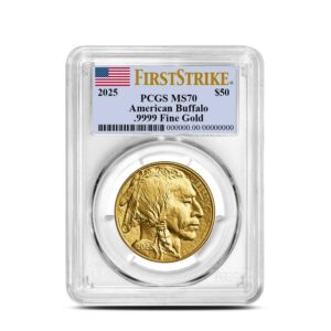 2025 1 oz American Gold Buffalo Coin PCGS MS70 FS