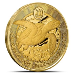 1 oz Cayman Islands Gold Sea Life Lo