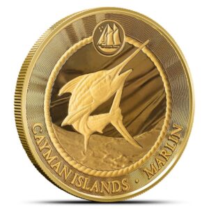 1 oz Cayman Islands Gold Sea Life ma