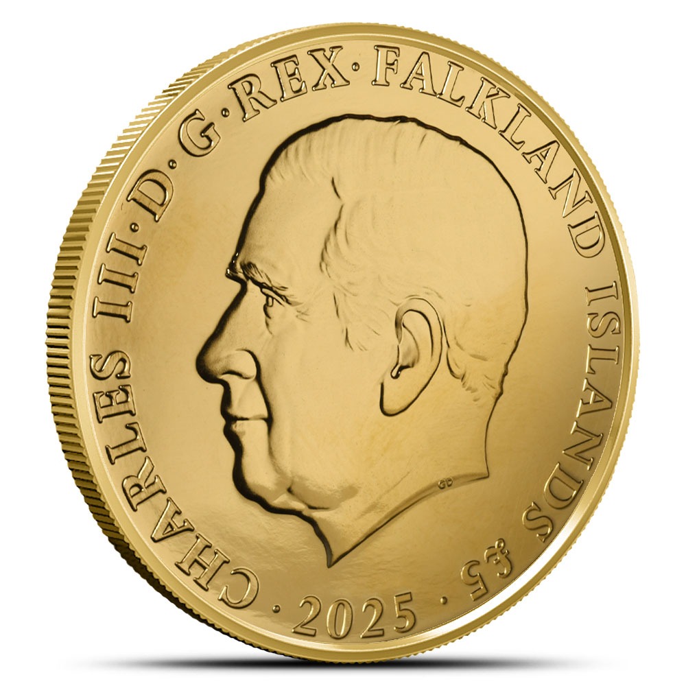 2025 1 oz Falkland Islands Gold King Penguin Coin (BU) - Image 2