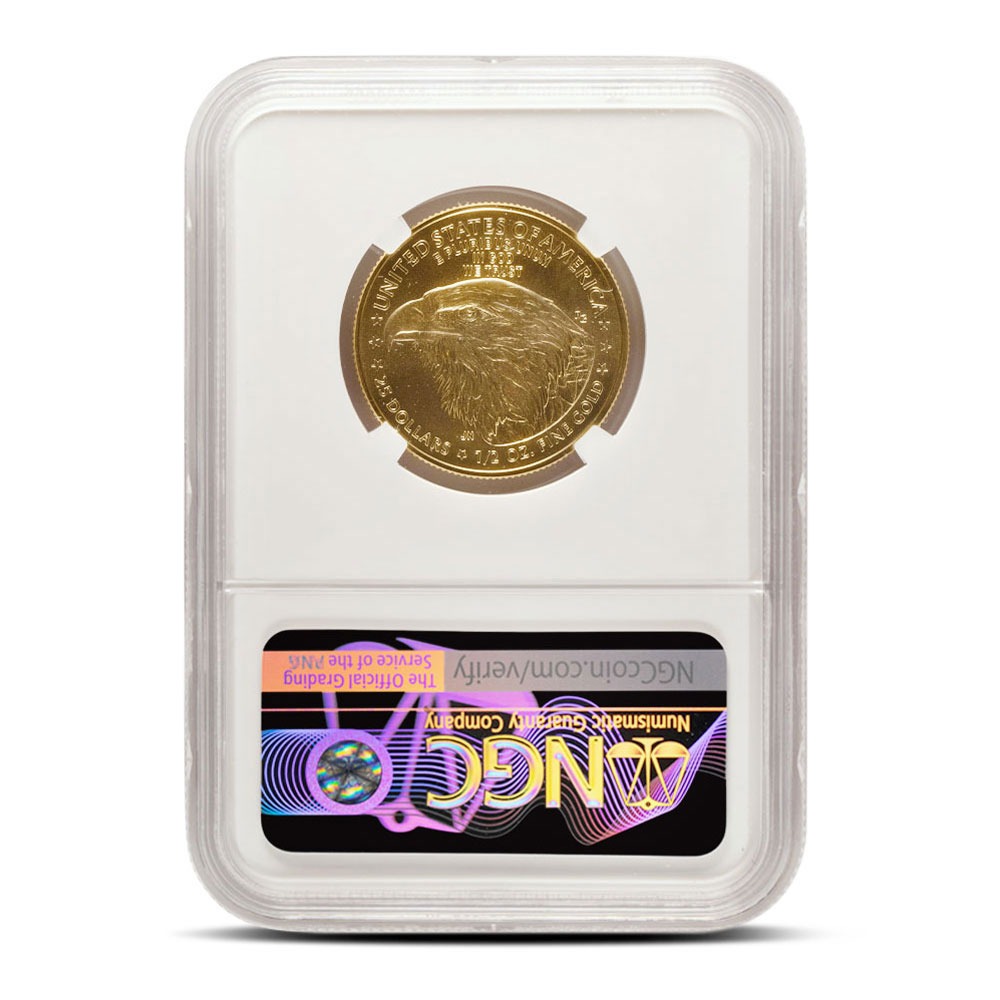 2025 1/2 oz American Gold Eagle Coin NGC MS70 ER - Image 2