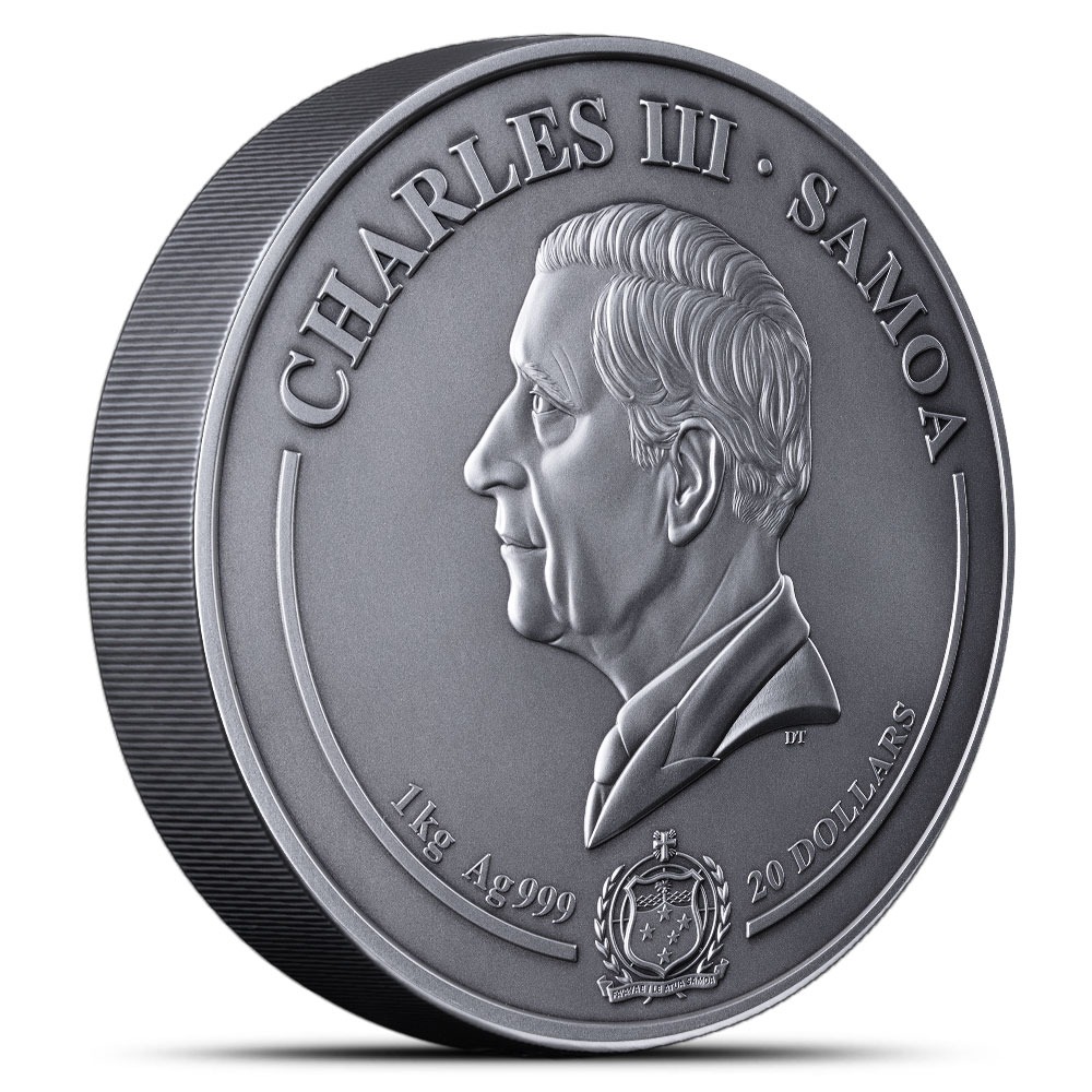 1 Kilo Antique Samoa Harry Potter vs Voldemort Silver Coin (Multi-Layer, Box + CoA) - Image 3