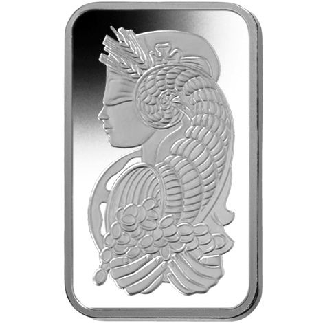 1 oz PAMP Suisse Fortuna Platinum Bar (New w/ Assay) - Image 2