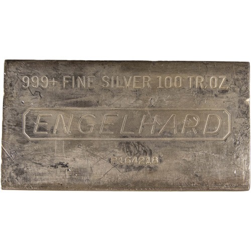 100 oz Engelhard Silver Bars (Secondary Market) - Image 2