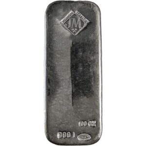 Buy 100 oz Johnson Matthey Silver Ba