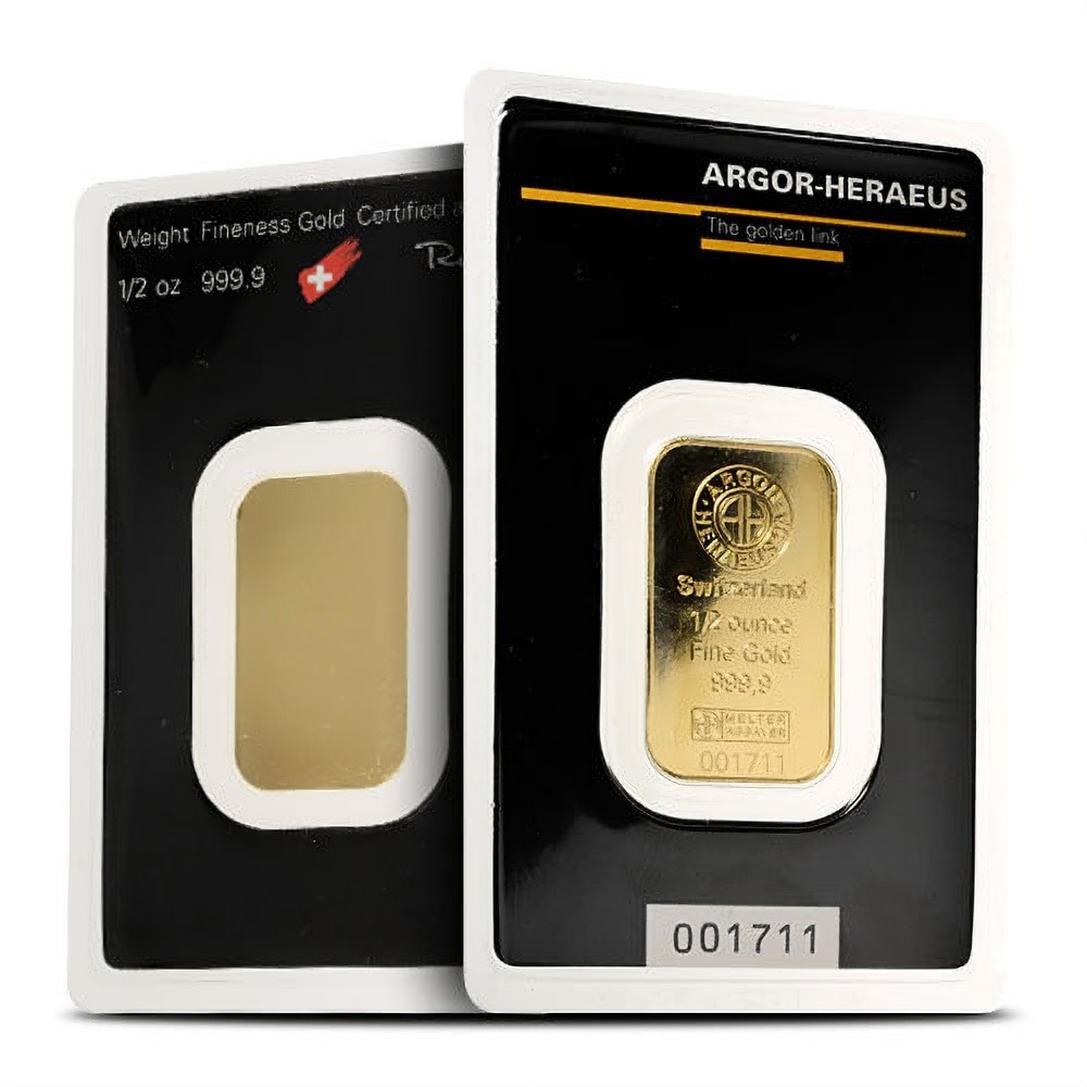 Buy 1/2 oz Argor Heraeus Gold Bar (New in Assay) - Image 2