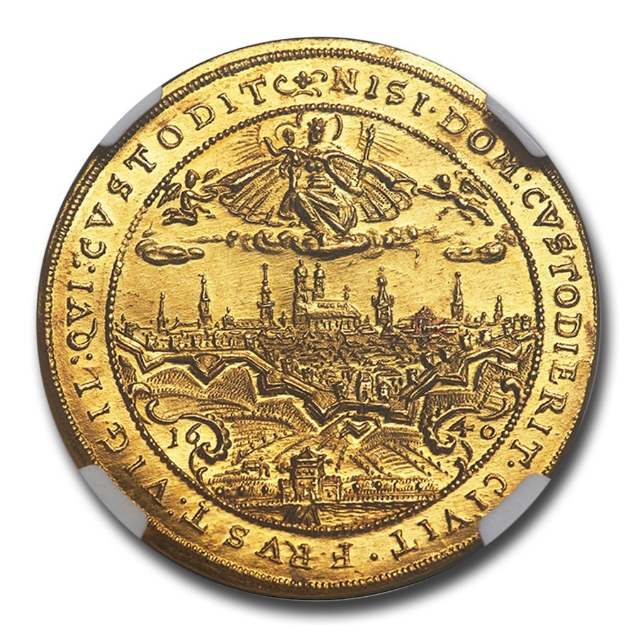 1640 Germany Gold 5 Ducat Maximilian I MS-64 NGC - Image 2
