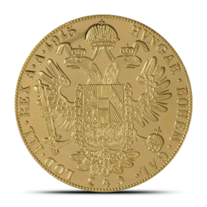 1915 4 Ducat Austrian/Dutch Gold Coin (AU+)