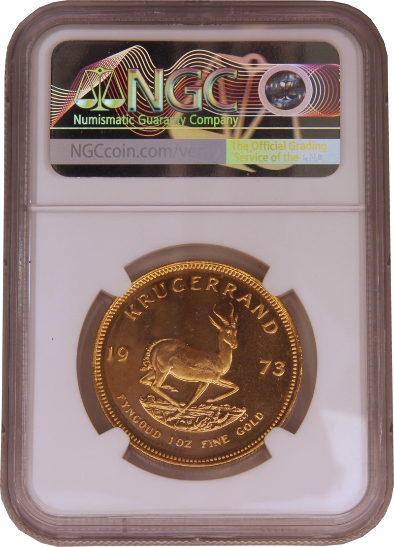 1973 1 oz Proof Krugerrand Gold Coin NGC PF67 - Image 2