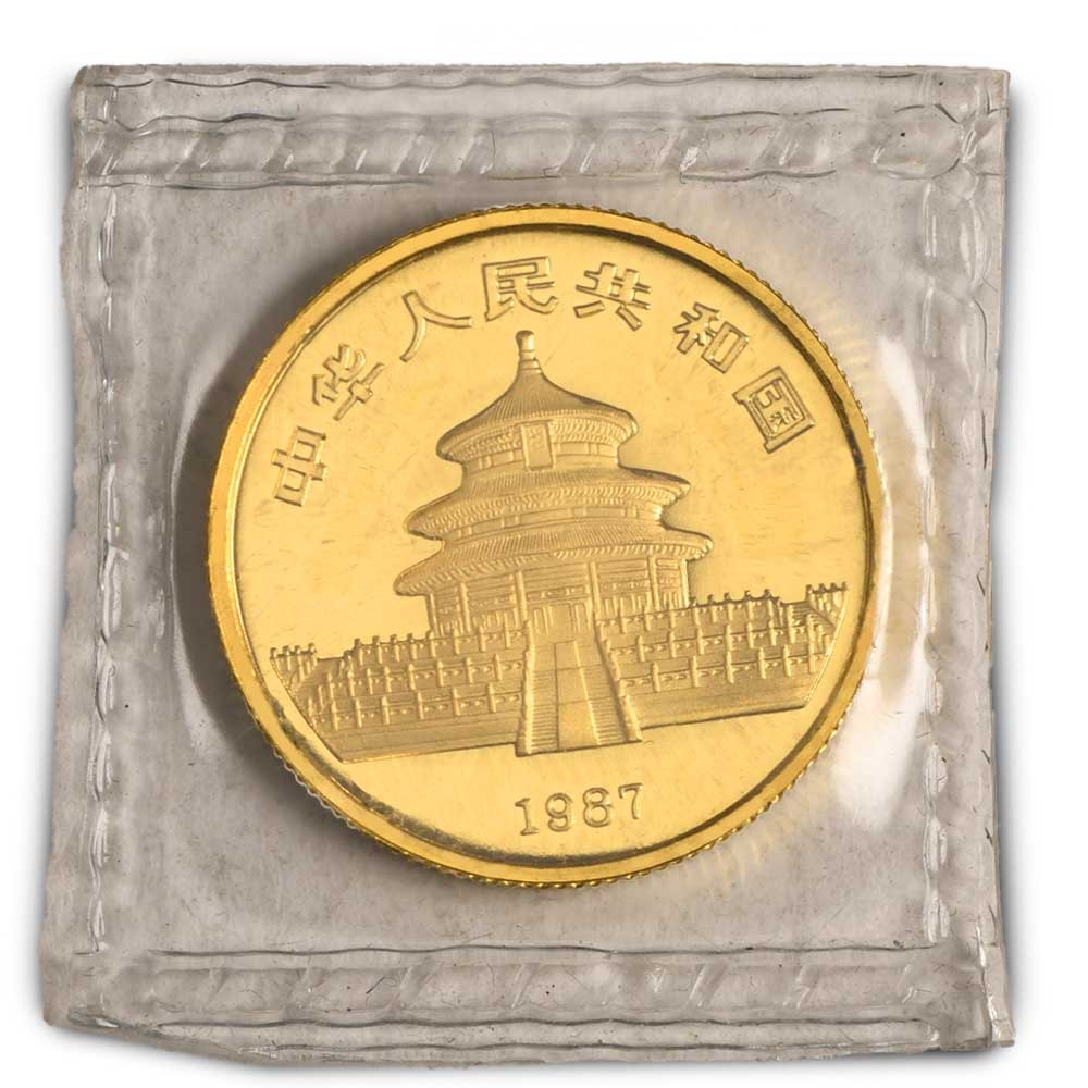 1987-S 1/4 oz Chinese Gold Panda Coin (Sealed) - Image 2