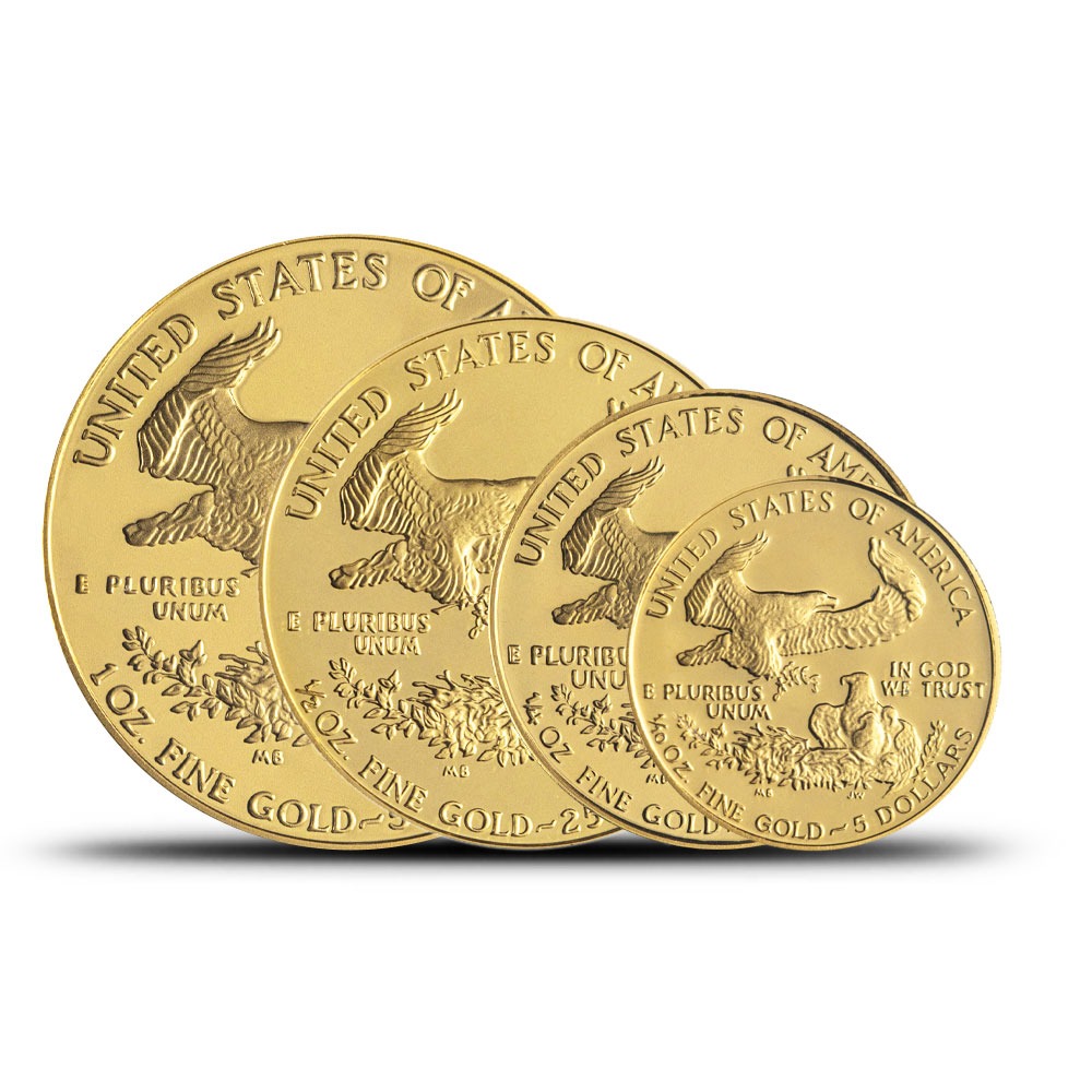 1988 4-Coin Proof American Gold Eagle Set (Box + CoA) - Image 2