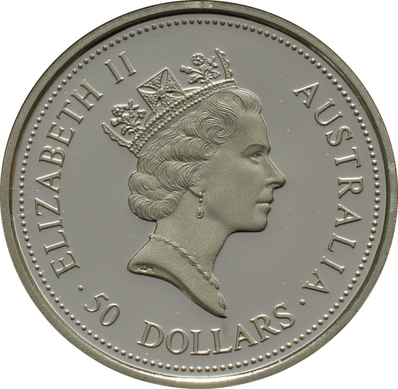 1995 1/2 oz Proof Platinum Australian Koala Boxed - Image 2