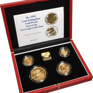 1995 Proof Gold Sovereign 4 Coin Set