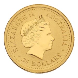 1999 1/4 oz Australian Kangaroo Gold Nugget Coin