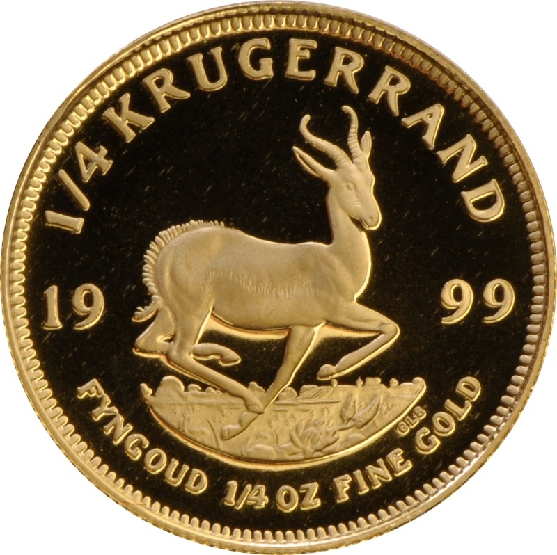 1999 Proof 1/4 oz Krugerrand Gold Coin Boxed - Image 2