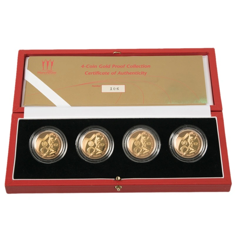 2002 Proof £2 Gold 4 Coin Set Common