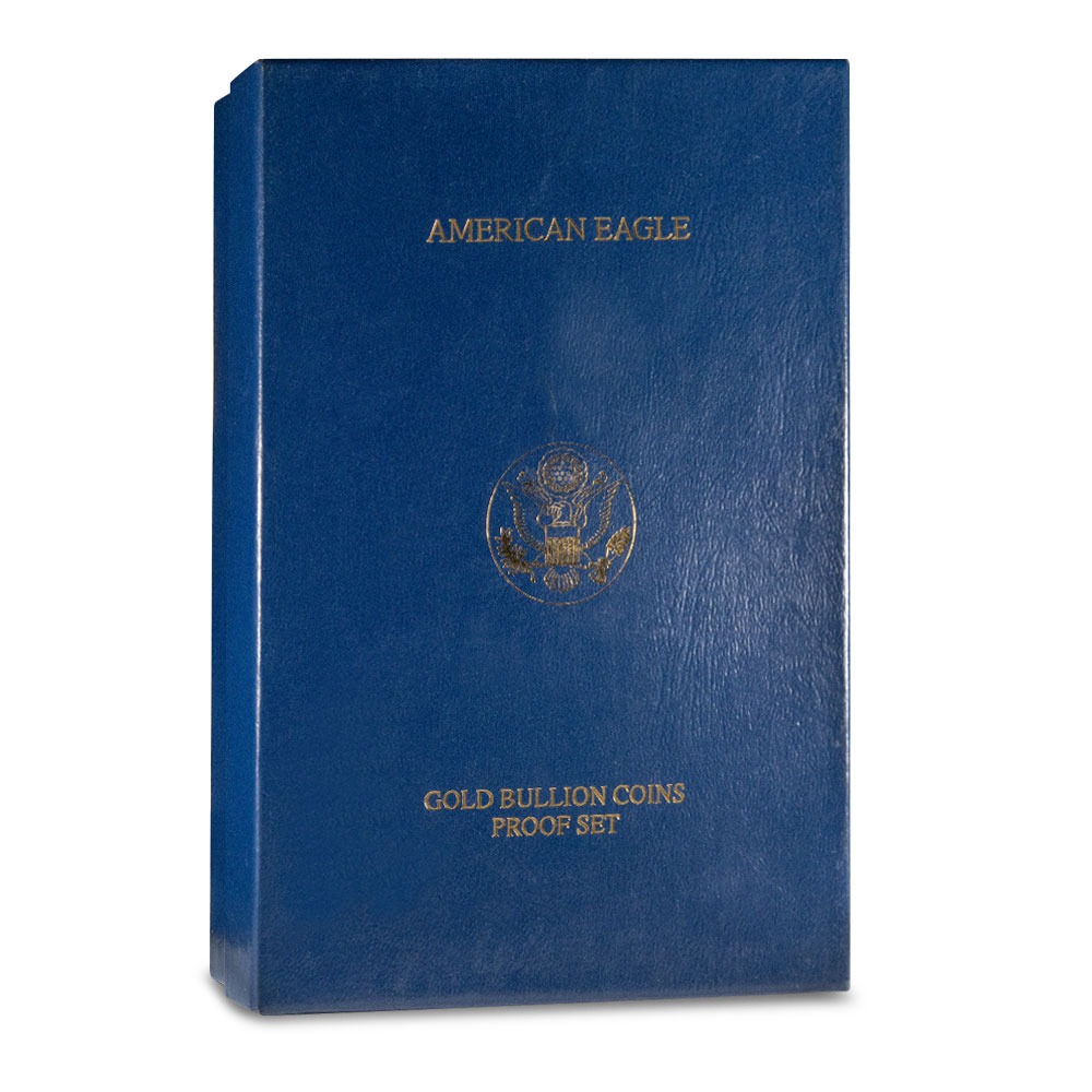 2002-W 4-Coin Proof American Gold Eagle Set (Box + CoA) - Image 4