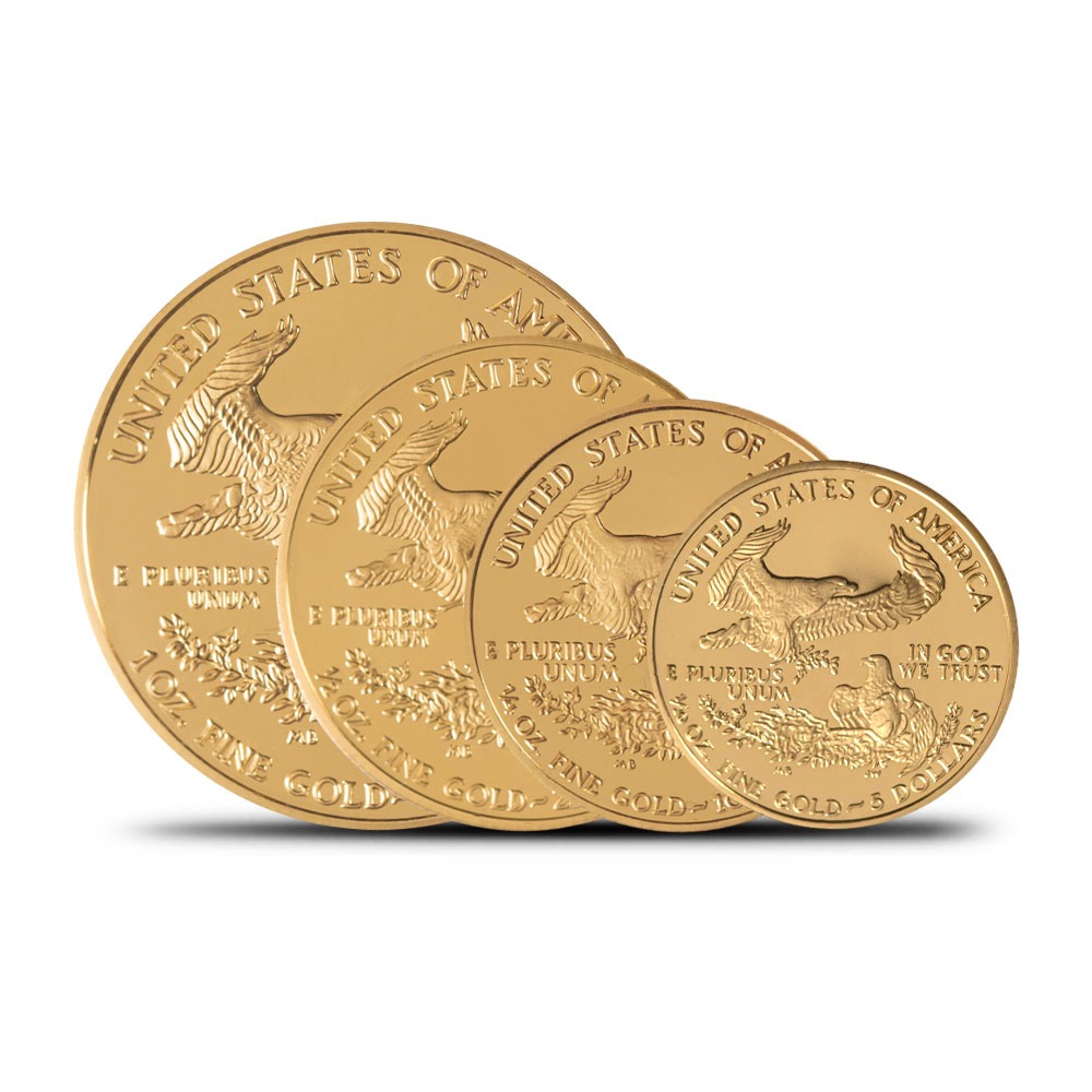 2004-W 4-Coin Proof American Gold Eagle Set (Box + CoA) - Image 2