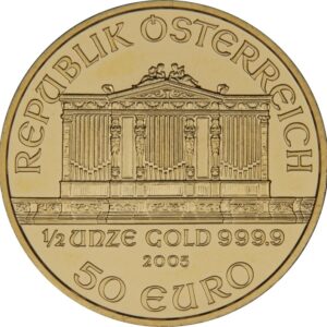 2005 1/2 oz Austrian Gold Philharmonic Coin