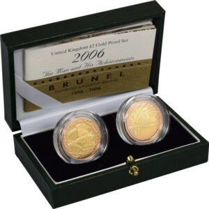 Proof £2 Gold Coin Double Set Brunel