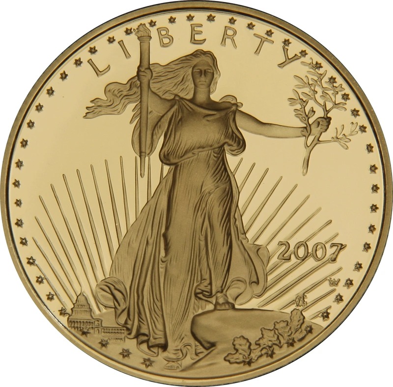 2007 Proof American Eagle 1/2 oz Gol