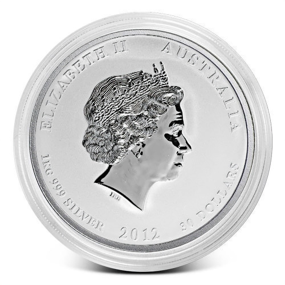 2012 1 Kilo Australian Lunar Dragon Silver Coin - Image 2
