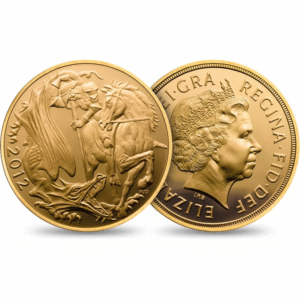 2012 Proof Gold Sovereign 5 Coin Set Boxed