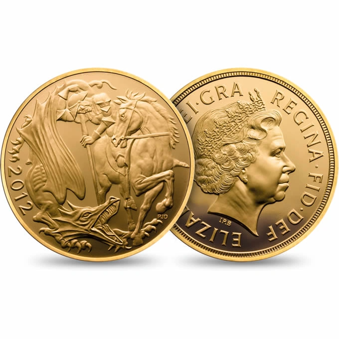 2012 Proof Gold Sovereign 5 Coin Set Boxed - Image 2