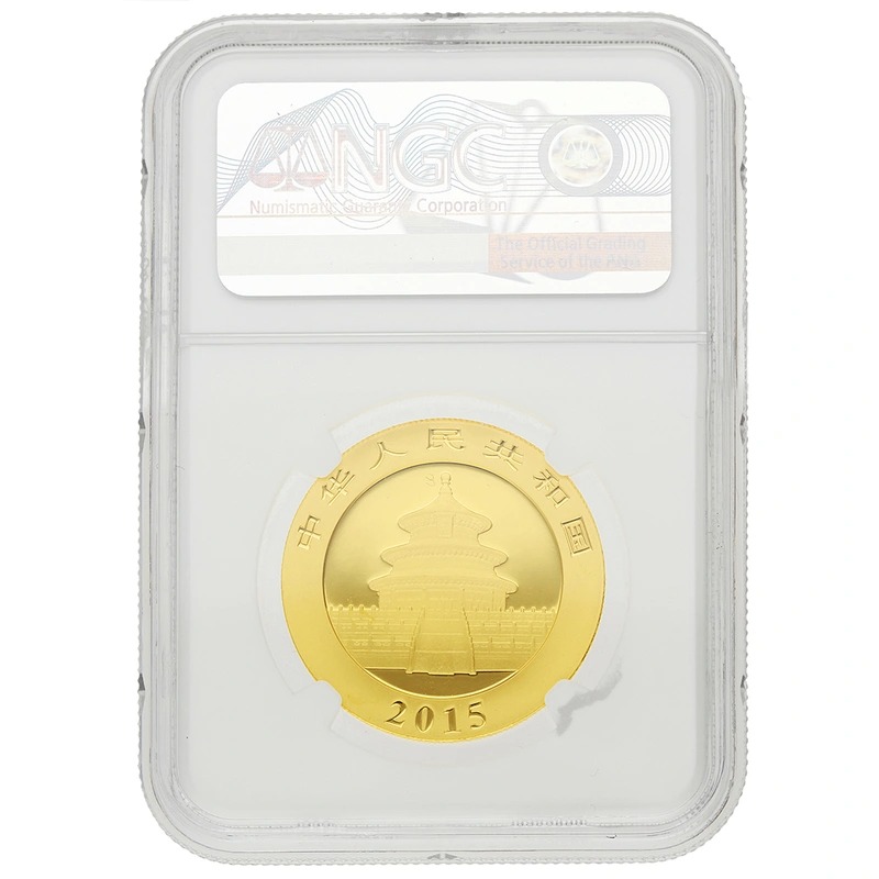 2015 1 oz Chinese Panda Gold Coin NGC MS70 - Image 2