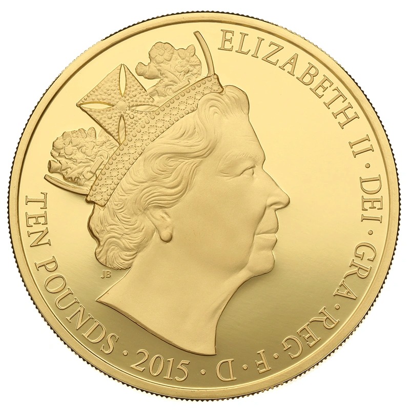 2015 5 oz £10 Gold Proof Coin The Longest Reigning Monarch Boxed - Image 3
