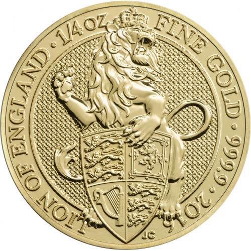 2016 1/4 oz British Gold Queens Beas